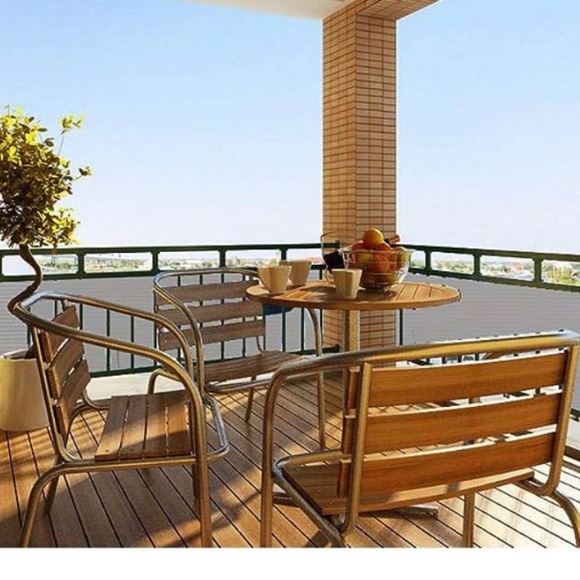 Eden's Decor Balcony Privacy Screen-Grey - Picture 6 of 7